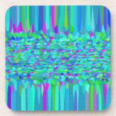 Dessous-de-verre Confetti Blues Fringe (Devant)