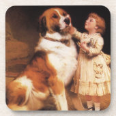 Dessous-de-verre Confiance de Charles Burton Barber, Saint Bernard  (Devant)