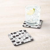 Dessous-de-verre Conflit de Doodle motif d'automne (Côté Droit)