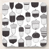 Dessous-de-verre Conflit de Doodle motif d'automne (Devant)