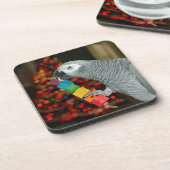 Dessous-de-verre Congo African Grey Parrot Joyeux sapin de Noël (Côté gauche)