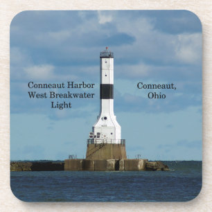 Dessous-de-verre Conneaut Harbour West Breakwater Light 6 dessous d