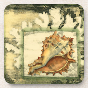 Dessous-de-verre Conque Shell de silhouette