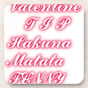 Dessous-de-verre Conseil de la Saint-Valentin hakunamatata couleurs