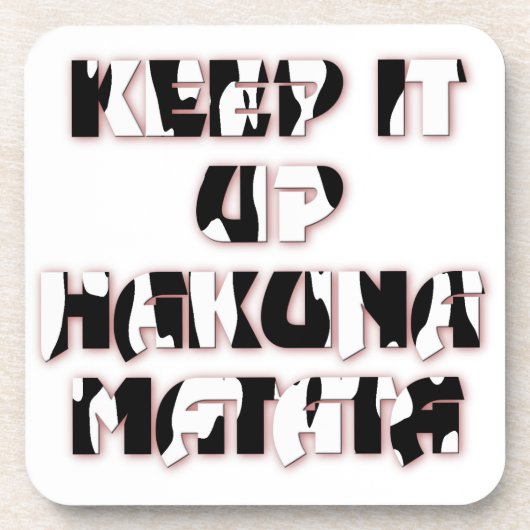 Dessous-de-verre Conserver / Hakuna Matata (Devant)