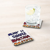 Dessous-de-verre Conserver Simple Hakuna Matata Art Print (Côté Droit)