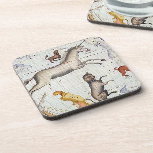 Dessous-de-verre Constellation de Monoceros avec le commandant de (Côté gauche)