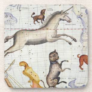 Dessous-de-verre Constellation de Monoceros avec le commandant de