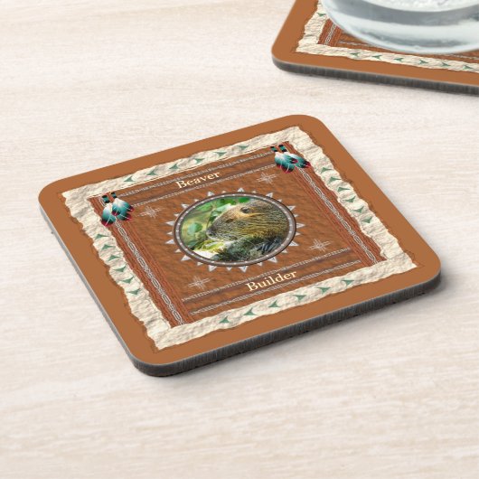 Dessous-de-verre Constructeur d'énergie de castor (Côté gauche)