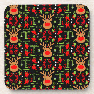 Dessous-de-verre Construction de bâtiments Noël