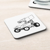 Dessous-de-verre Contour de voiture de sprint (Côté gauche)