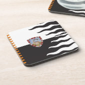 Dessous-de-verre Contrada della Lupa (She-Wolf) Palio di Siena (Côté gauche)