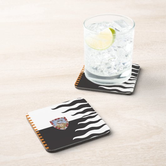 Dessous-de-verre Contrada della Lupa (She-Wolf) Palio di Siena (Côté Droit)