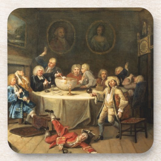 Dessous-de-verre Conversation de minuit moderne (Devant)