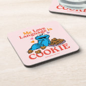 Dessous-de-verre Cookie Monster | Citation de la Saint Valentin (Côté gauche)