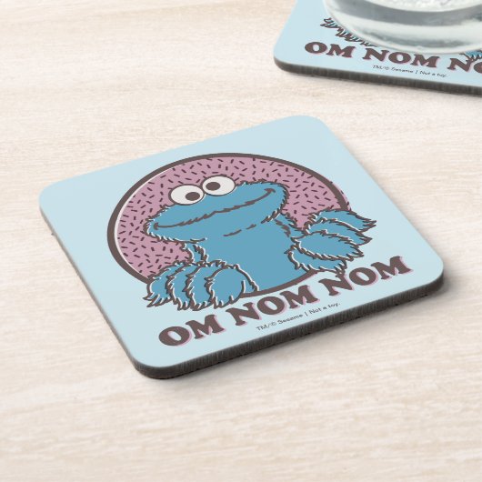 Dessous-de-verre Cookie Monster | Om Nom Nom (Côté gauche)