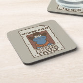 Dessous-de-verre Cookie Monster | Wanted Poster (Côté gauche)