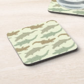 Dessous-de-verre Cool Camo Alligators - motif sans soudure. (Côté gauche)