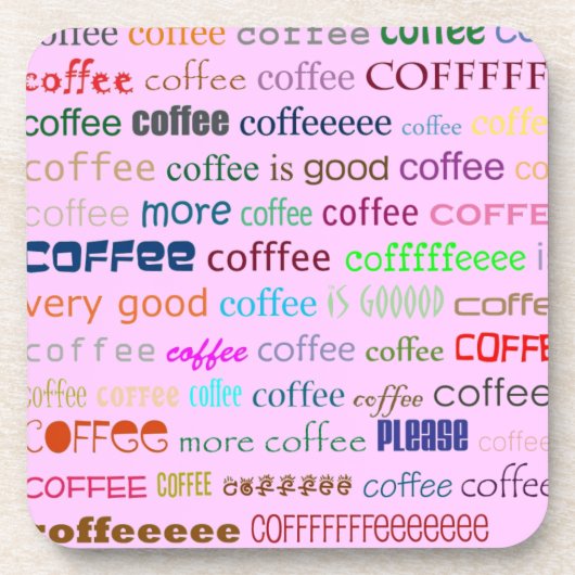 Dessous de verre cool de café en liège ! (Devant)