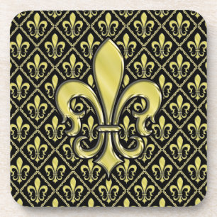 Dessous-de-verre Cool Mardi Gras Fleur de Lis Design Oreiller