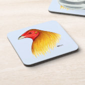 Dessous-de-verre Coq de Combat Ébarbé (Côté gauche)