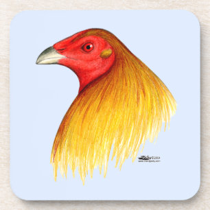 Dessous-de-verre Coq de Combat Ébarbé
