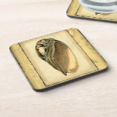 Dessous-de-verre Coquillage Vintage rustique (Côté gauche)