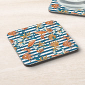 Dessous-de-verre Coquillages Et Motif De Ancre (Côté gauche)