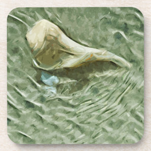 Dessous-de-verre Coquille marine dans le mouvement de l'eau Impress