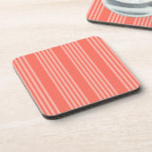 Dessous-de-verre Corail vivant cinq bandes motif (Côté gauche)