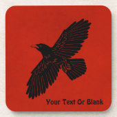 Dessous-de-verre Corbeau rouge (Devant)