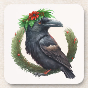 Dessous-de-verre Corbeau Whimsical Vacances d'hiver/Dessous de verr