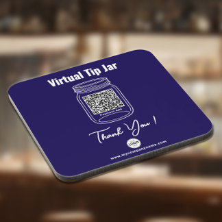 Dessous-de-verre Corbeille à pourboires virtuelle, application de p