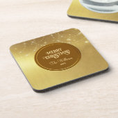 Dessous-de-verre Cordes d'or Snowflakes Gold Metallic (Côté gauche)