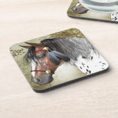 Dessous de verre Cork Poney Indien (Côté gauche)