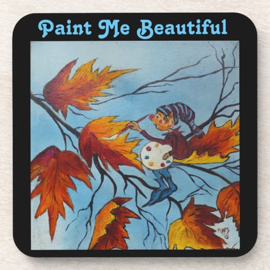 Dessous de verre Cork Set Ann Hayes Pixie Peinture (Devant)