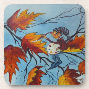 Dessous de verre Cork Set Ann Hayes Pixie Peinture