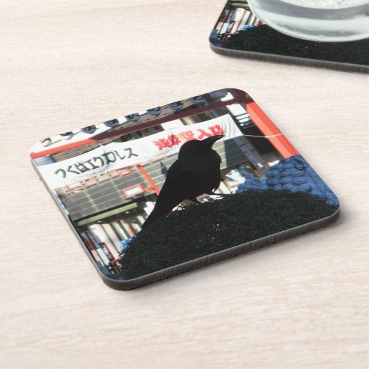 Dessous-de-verre Corneille japonaise (Côté gauche)