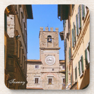 Dessous-de-verre Cortona. L'Italie. La Toscane