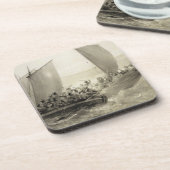 Dessous-de-verre Cosaques d'Azov embarquant un corsaire turc (Côté gauche)