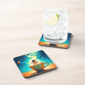 Dessous-de-verre Cosmic Brew: Astronaut's Coffee Dream (Côté Droit)