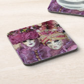 Dessous-de-verre Costume de Carnaval violet, Venise (Côté gauche)