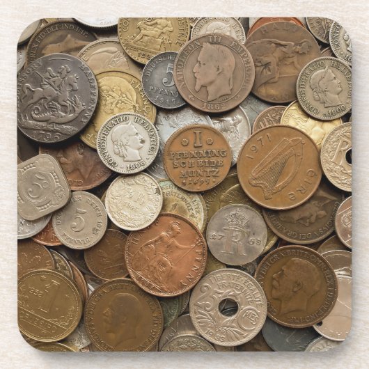 Dessous-de-verre CÔTE DES PIÈCES ÉTRANGÈRES vintages (Devant)