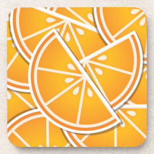 Dessous-de-verre Cotés orange funky