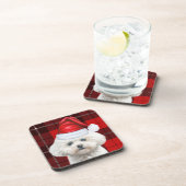 Dessous-de-verre Coton de Tulear Chien rouge Vacances Plaid (Côté Droit)