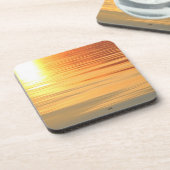 Dessous-de-verre couché de soleil plume  (Côté gauche)