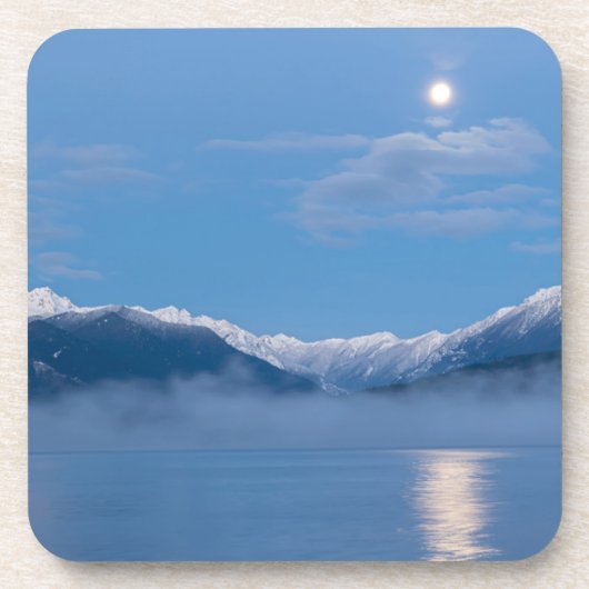 Dessous-de-verre Coucher de lune | Seabeck, Washington (Devant)