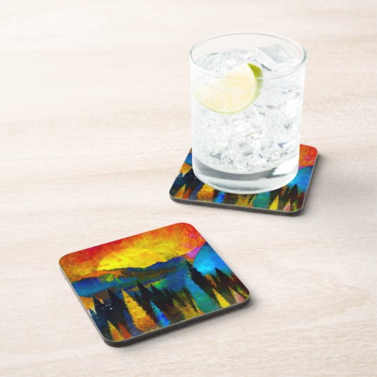 Dessous-de-verre Coucher de soleil (Côté Droit)