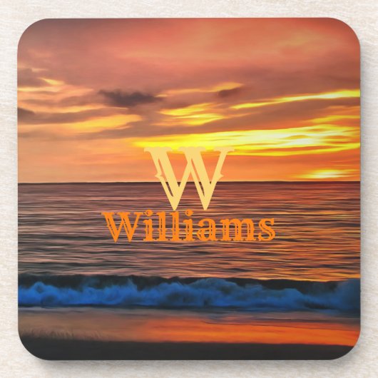 Dessous-de-verre Coucher de soleil 1577 (Devant)