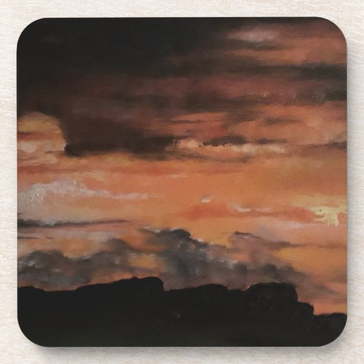 Dessous-de-verre Coucher de soleil 4 (Devant)